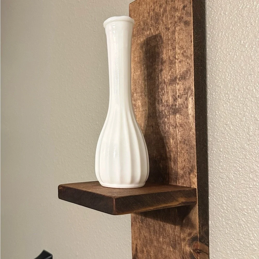 Modern Shape Rustic Pine Wooden Shelf - Picture 6 of 6